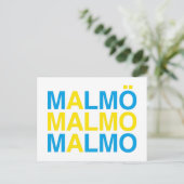 Carte Postale MALMO Swedish Flag (Debout devant)