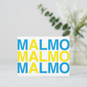 Carte Postale MALMO Swedish Flag (Debout devant)
