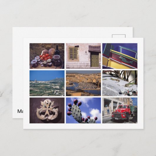 Carte Postale Malte (Devant / Derrière)