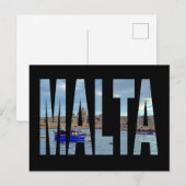 Carte Postale Malte La Valette (Devant / Derrière)