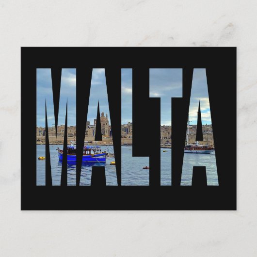 Carte Postale Malte La Valette (Devant)