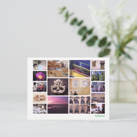 Carte Postale Malte multiimage 2 (Debout devant)