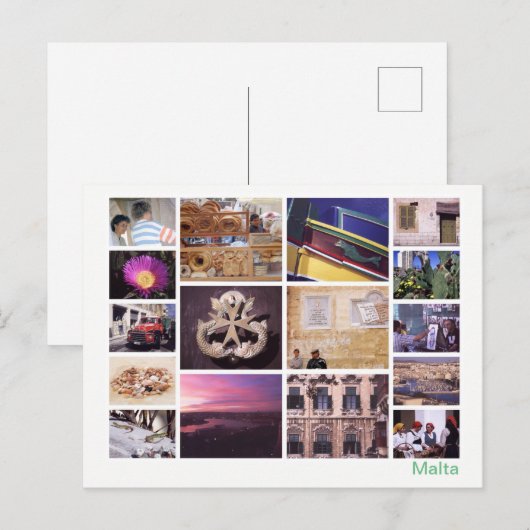 Carte Postale Malte multiimage 2 (Devant / Derrière)