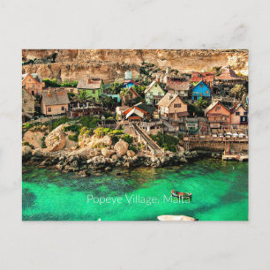 Carte Postale Malte, Village Popeye