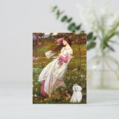 Carte Postale MALTESE 10 - Fleurs à vent (Debout devant)