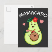 Carte Postale Mama Avocado Cute Mother and Child Relationship (Devant / Derrière)