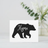 Carte Postale Mama Bear noir et blanc (Debout devant)