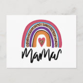 Carte Postale Mama Leopard Rainbow (Devant)