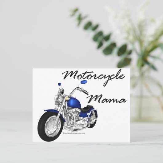 Carte Postale Mama moto (Debout devant)