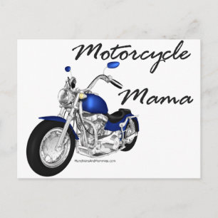 Carte Postale Mama moto