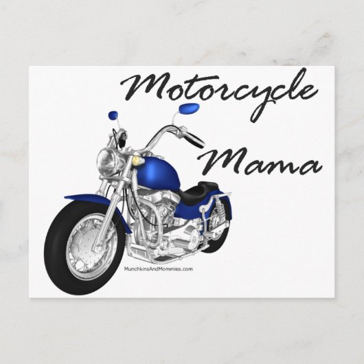 Carte Postale Mama moto (Devant)