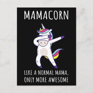 Carte Postale Mamacorn IV - Awesome Mama Unicorn