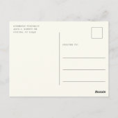 Carte Postale Maman À Être Baby shower Merci (Dos)