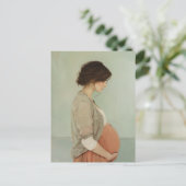 Carte Postale Maman attendue (Debout devant)