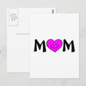 Carte Postale Maman avec le visage (Devant / Derrière)