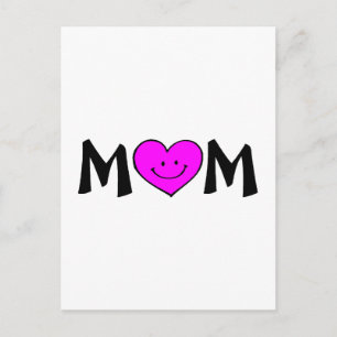 Carte Postale Maman avec le visage