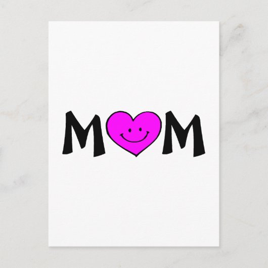 Carte Postale Maman avec le visage (Devant)