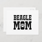 Carte Postale Maman beagle (Devant / Derrière)