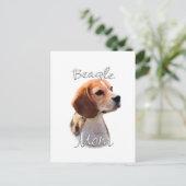 Carte Postale Maman beagle 2 (Debout devant)