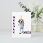 Carte Postale Maman beagle 4 (Debout devant)