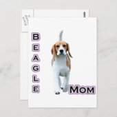 Carte Postale Maman beagle 4 (Devant / Derrière)
