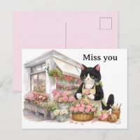 Maman chat fleuriste amoureux de chat Tuxedo Vous