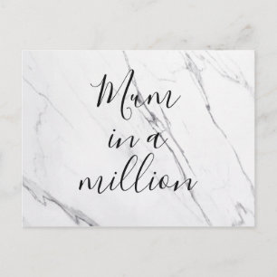 Carte Postale Maman dans un million   Fête des mères du Marbre b
