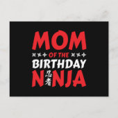 Carte Postale Maman de Anniversaire Ninja - Anniversaire Ninja P (Devant)