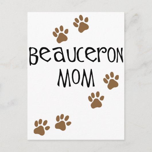 Carte Postale Maman de Beauceron (Devant)