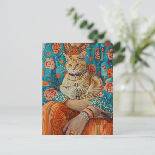 Carte Postale Maman de chat (Debout devant)