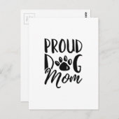 Carte Postale Maman de chien fier (Devant / Derrière)