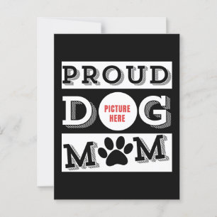 Carte Postale Maman de chien fière personnalisée Amoureuse d'ani