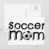 Carte Postale Maman de football (Devant / Derrière)