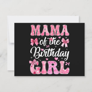 Carte Postale Maman de la fille qui fête son anniversaire Famill