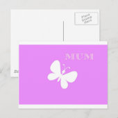 Carte Postale Maman décorative (Devant / Derrière)