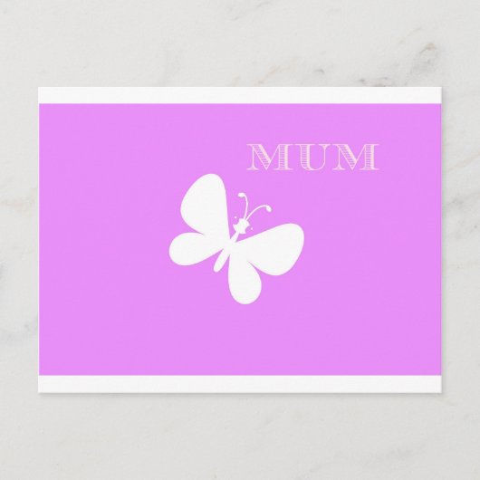 Carte Postale Maman décorative (Devant)