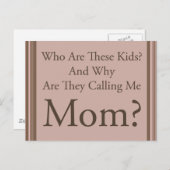 Carte Postale Maman drôle (Devant / Derrière)