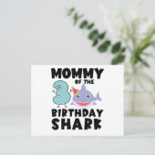 Carte Postale Maman Du Requin D'Anniversaire 3 ans Anniversaire (Debout devant)