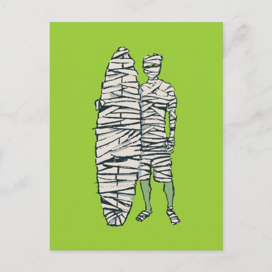 Carte Postale Maman du surf d'Halloween (Devant)