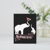 Carte Postale Maman éléphant enfants mignon maman (Debout devant)