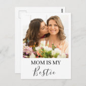 Carte Postale Maman est ma meilleure amie Noms Personnalisés Pho (Devant / Derrière)