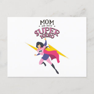 Carte Postale Maman est mon super-héros