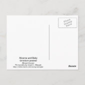 Carte Postale Maman et bébé (Dos)