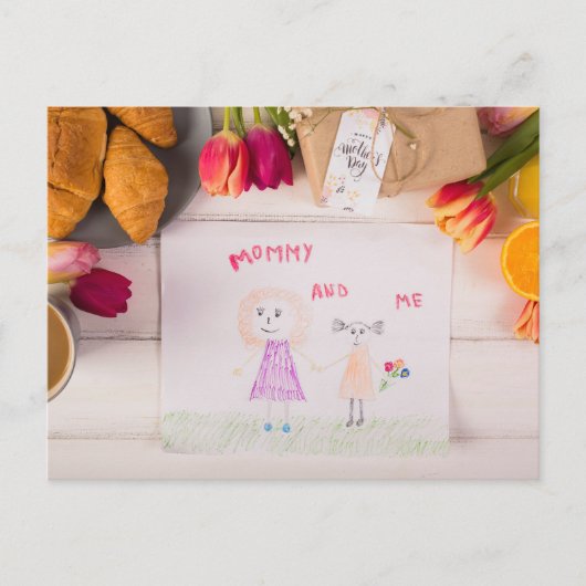 Carte Postale Maman et moi (Devant)