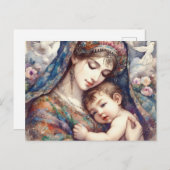 Carte Postale Maman européenne 14 (Devant / Derrière)