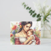 Carte Postale Maman européenne 16 (Debout devant)