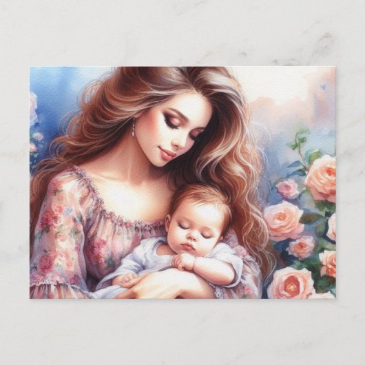 Carte Postale Maman européenne 4 (Devant)