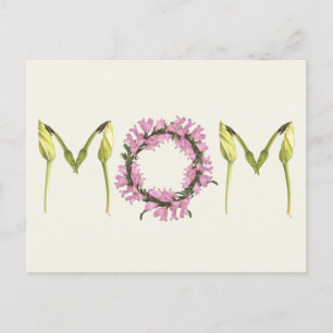 Carte Postale Maman fleur sauvage - Aquarelle botanique