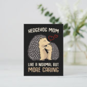 Carte Postale Maman Hedgehog Lover Fils fille (Debout devant)