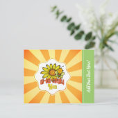 Carte Postale Maman incroyable Tournesols (Debout devant)